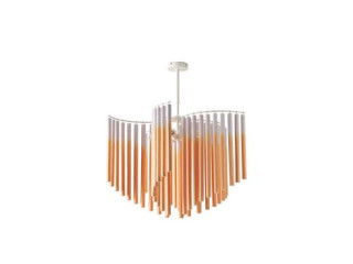 Lampa sufitowa Coralie pomarańcz-lawenda 80cm