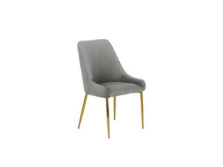 Krzesło Ava szaro-złote