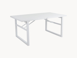 Stół ogrodowy Vevi 160x90cm biały