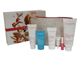 CLARINS SET (BALM+HAND+BODY+CRE+EYE+LIP)